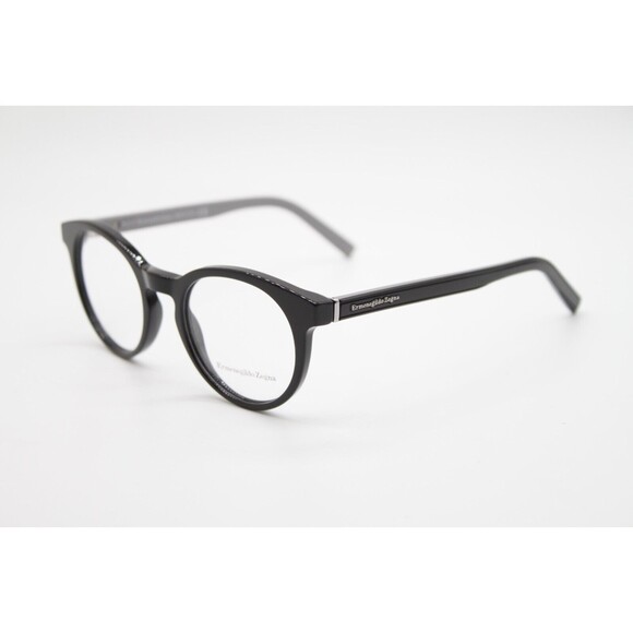 NEW ERMENEGILDO ZEGNA EZ 5024 005 BLACK GREY AUTHENTIC EYEGLASSES 47-20